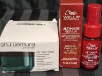 [SEE DESC] 2 Hair Care Repair Products: Shu Uemura Ultimate Reset Repair Treatment 200mL & Wella Professionals Miracle Hair Rescue Treatment 30mL