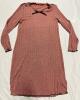 New Size Medium Women&rsquo;s Loose-Fit Sleeping Dress with Black Bow Accent - 2