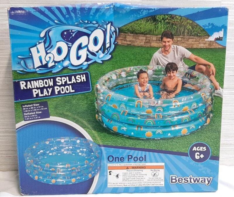 New H20 Go Rainbow Splash Play Pool