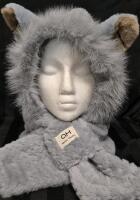 New Adorable Adult AM Mona Momo Hat Scarf