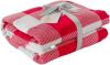 New Soft Oversized Throw Blanket -Retail $160 Super Cozy Adult Size Large Swaddle Blankets for Bed, Sofa, Couch - Lightweight Jersey Knit Comfort Throws 57x72 Inch Long (Red Buffalo)