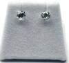 10KT White Gold Natural Aquamarine Earrings, Retail $400.00. Aquamarine is the birthstone for March. - 4