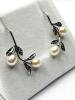 Sterling Silver Freshwater Pearl 7.8-6.1mm Earrings with Ear Wire, comes with APPRAISAL $180.00. - 5