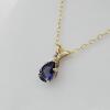 10KT Yellow Gold Natural Iolite (0.50ct) and Natural Moonstone (0.04ct) Pendant with Gold Plated Sterling Silver Chain, comes with APPRAISAL $600.00. - 5