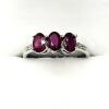 Sterling Silver Natural Enhanced Ruby (1.50ct) with CZ (0.02ct) Ring, Size 9, comes with APPRAISAL $230.00.