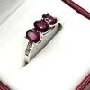 Sterling Silver Natural Enhanced Ruby (1.50ct) with CZ (0.02ct) Ring, Size 9, comes with APPRAISAL $230.00. - 2