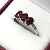 Sterling Silver Natural Enhanced Ruby (1.50ct) with CZ (0.02ct) Ring, Size 9, comes with APPRAISAL $230.00. - 3