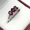 Sterling Silver Natural Enhanced Ruby (1.50ct) with CZ (0.02ct) Ring, Size 9, comes with APPRAISAL $230.00. - 4