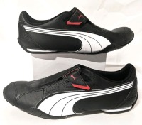PUMA Adults Redon Move: Black, White, High Risk Red (Size 11)