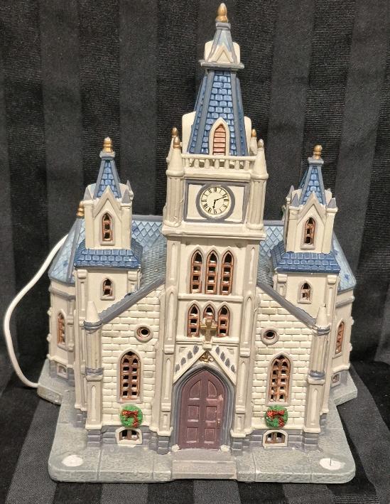 Lemax Christmas Ceramic Church 10.75" tall