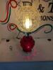 Vintage Glass Lamp with Two Bulbs. - 2