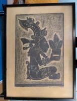 Vintage Framed Art. Appears to be Hand Drawn. By E. Canul. 1872