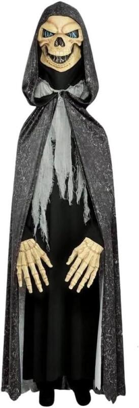 New Amscan Illusion Reaper Polyester Costume - Large (12-14) 1 Set - Perfect for Hauntingly Fun Events & Parties