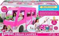 New Barbie Camper, Doll Playset with 60 Accessories, 30-Inch-Slide and 7 Play Areas, Dream Camper