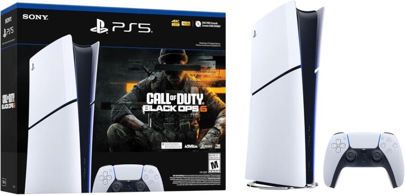 New Playstation PS5 Digital Edition Call of Duty: Black Ops 6 Bundle (model group slim)Retail $800+