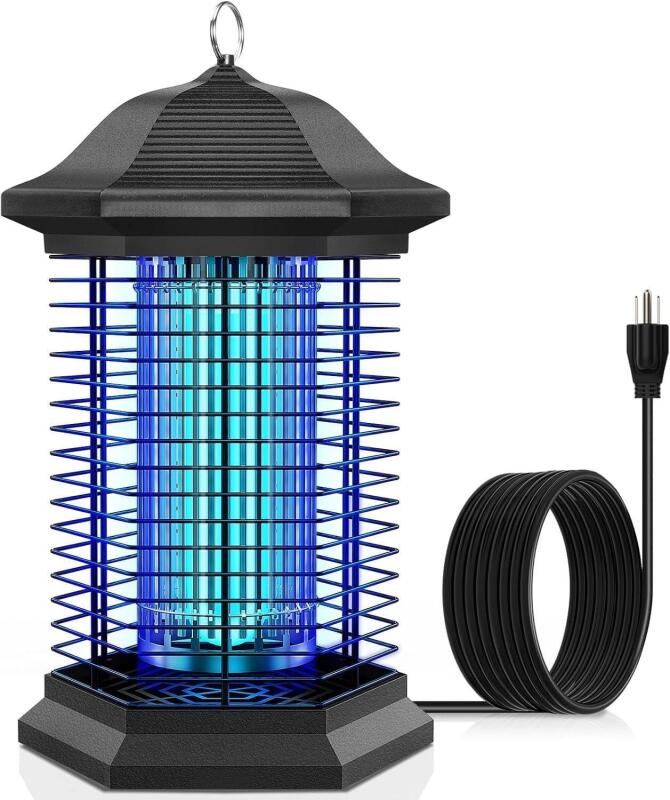 New AMUFER Bug Zapper Outdoor Indoor, 18W Power & 4400V Instant Grid Mosquito Repellent, Insect Control Efficiency Increased 100% Fly Trap for Patio, Backyard, Home