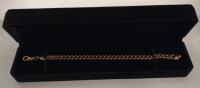 New 18K Gold Plated 7.5mm Cuban Link Bracelet 8" Long