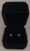 18k Gold Plated 0.5ct each Princess Cut Simulated Diamond Stud Earrings