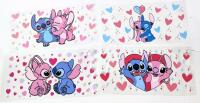 4 New STITCH and Angel UV DTF Cup Wraps, Peel & Stick, 10" &times; 4.75"
