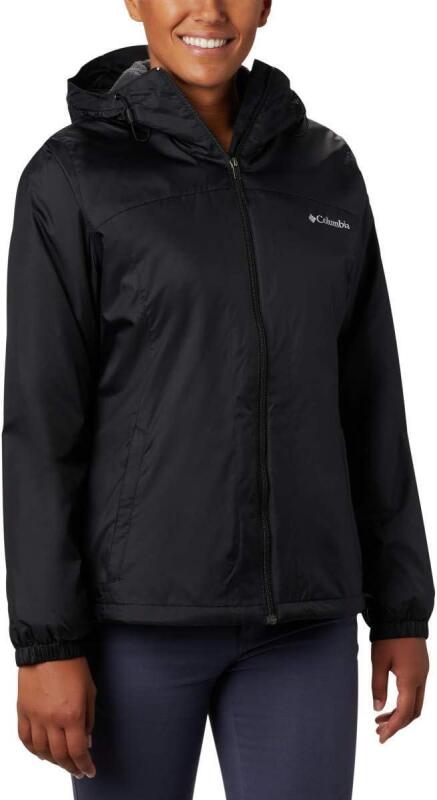 New Columbia Women's Switchback Sherpa Lined Jacket, Black, 1X Plus