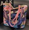 Zippered Disney Stitch Vibrant Canvas Tote Bag approximately 11.5 x 14.5&rsquo;&rsquo; stock photos added - 2
