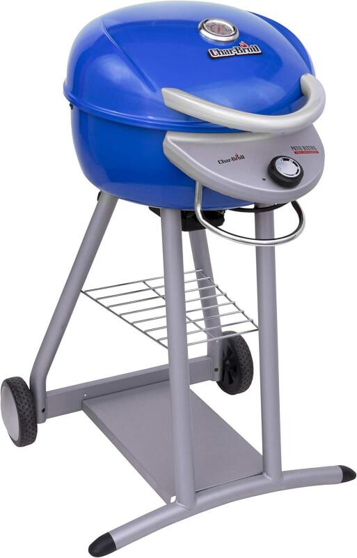 New Char-Broil Patio Bistro TRU-Infrared Electric Grill, Blue - 20602107-01