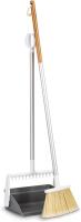 New Easy-Empty Compact Standing Broom and Dustpan Sweep Set, Full Circle Tag Team,