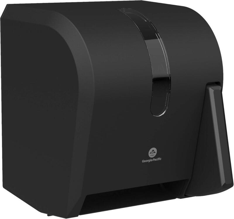 New Georgia-Pacific Push Paddle Roll Paper Towel Dispenser by GP PRO, 54338A, Black