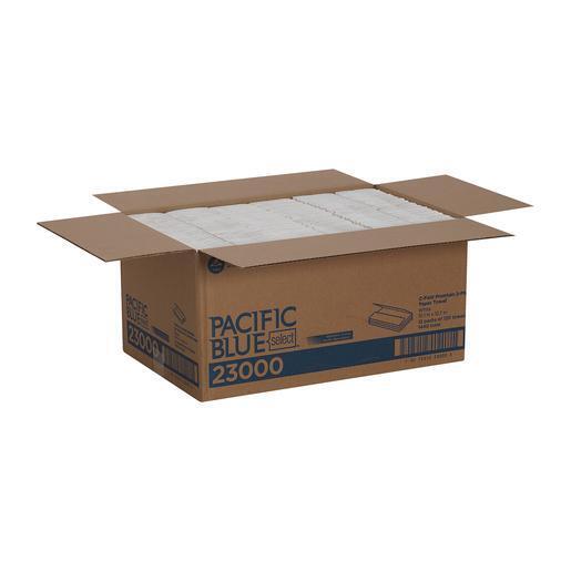 new Georgia-Pacific Blue Select Premium 2-Ply C-Fold Paper Towels by PRO , White, 23000, 120 Towels Per Pack, 12 Packs Per Case