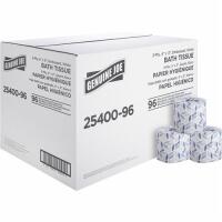 New Genuine Joe Standard Bath Tissue, 3" x 4", 2-Ply, 400 Sheets/Roll, 96 Count