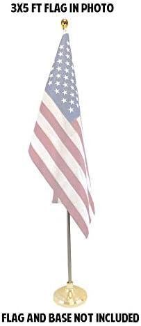 New FlagsImp 8 Foot Aluminum Silver Pole with (Ball)