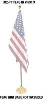 New FlagsImp 8 Foot Aluminum Silver Pole with (Ball)