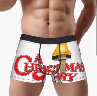 Men&rsquo;s Size XL -&lsquo;&rsquo;A Christmas Story&rsquo;&rsquo; Leg Lamp Underwear for - Iconic Movie Boxer Briefs Text & Leg Lamp Design Novelty Machine Wash 100% Polyester Stock photos added