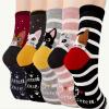 5 Pairs Womens Cat Socks Cute Mini Crew Socks Stretchy, Comfortable, Lightweight, Wearable and Moisture-wicking 95% Polyester 5% Elastane Machine Wash Stock photos added 10.25 x 2.95&rsquo;&rsquo;