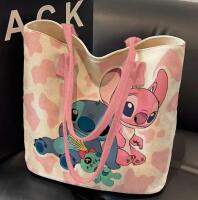 Angel & Stitch Canvas Tote Bag with Punk Handles Approximately 11 x 15&rsquo;&rsquo; stock photos added