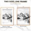 New Retail $207 24x36 Metal Poster Frame - 20x30 Aluminum Alloy Picture Frame with Mat - Tempered Glass Poster Frame - Rose Gold - Photo Frame Wall Hanging - 2
