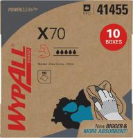 New WypAll PowerClean X70 Cloths Medium Duty Wipes (41455), Pop-Up Box, Long Lasting Towels, White (10 Packs of 96 Sheets, 960 Sheet Total)