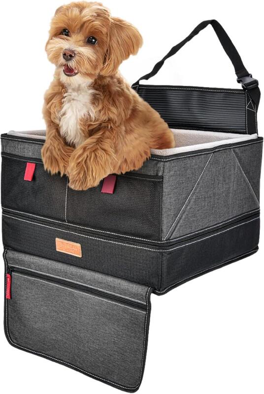 New URBANTRANSIT Pet Booster Seat - Premium Quality Safety Car Seat for Dogs Under 24 lbs - Easy and Comfortable Solution for Safely Transporting Your Pet in The Car - Fits Most Standard Vehicles