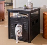 New retail $272 Age Pet ECOFLEX Jumbo Cat Box Cover and End Table with Litter Box Enclosure and a 10 Year Warranty Hides Unsightly Litter Box made with Moisture & Odor Resistant Composite Material