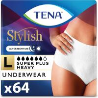New TENA Incontinence Underwear for Women, Super Plus Absorbency, Large, 64 Count