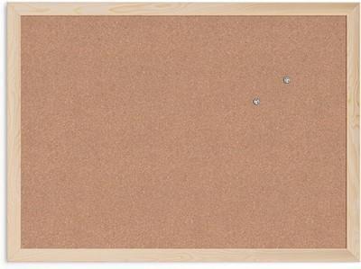 New U Brands Cork Bulletin Board, 18" x 24" Inches, Light Birch Wood Frame (265U00-01)