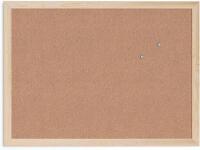 New U Brands Cork Bulletin Board, 18" x 24" Inches, Light Birch Wood Frame (265U00-01)