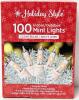 New 100 Indoor/Outdoor Clear Bulbs - White Wire Mini Lights, String To String Connector For Daisy Chaining, Steady Burning or Flashing, Total Length: 21ft