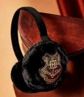 New Licensed HARRY POTTER Hogwarts Crest Earmuffs With Faux Fur Lining