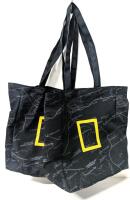 2 New National Geographic Heavy Duty Canvas Tote Bags, 11.5" &times; 5" &times; 12.75" High (Excl Handles)