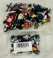 50 New Shoe Charms, Includes 20 Cat Charms and 30 Assorted Christmas Charms (Includes Simpsons, Pok&eacute;mon, and More)