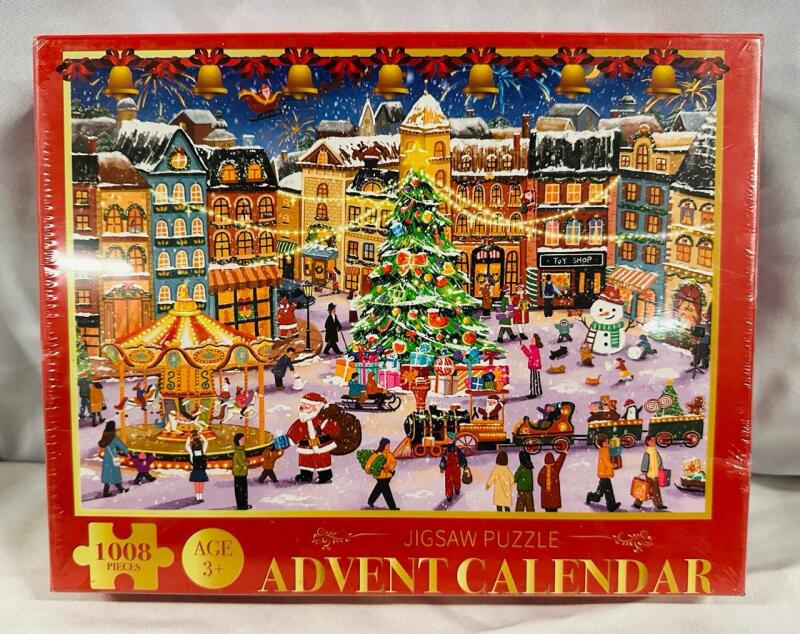 New Sealed Advent Calendar Jigsaw Puzzle - 1008 Pieces
