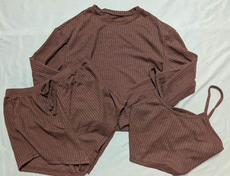 New 3 Piece Size Medium Women's Pajama Set