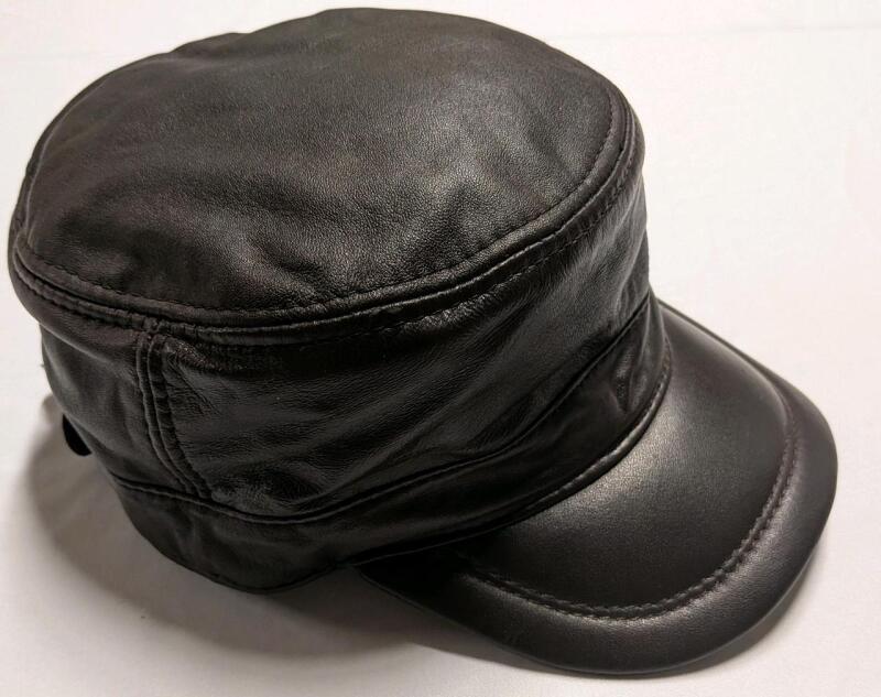 New Faux Leather Hat. Adjustable Size