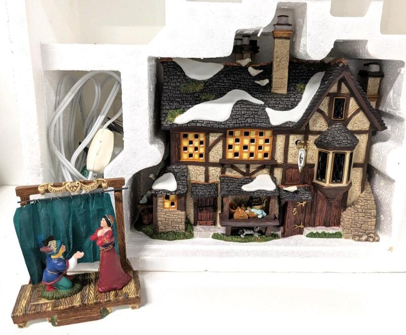 Department 56 DICKENS' VILLAGE Numbered Limited Edition "Shakespeare's Birthplace" Set of 4 incl Light-Up Building, Untested, Includes Box